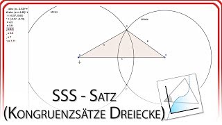 SSS  Satz Kongruenzsätze Dreiecke  GeoGebra EasyGoing [upl. by Eniloj]