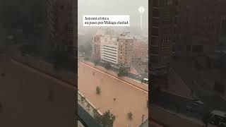 Se desborda el río Guadalmedina por Casabermeja y preocupa su cauce en málaga ciudad dana malaga [upl. by Euqinemod]