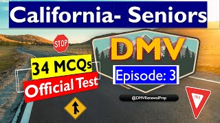 California DMV Senior Test 2024 Official Question Set 3 [upl. by Jefferey263]