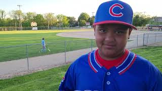 1st Home Run  Troy Loyola 10U Cubs [upl. by Saidel446]