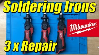 Milwaukee Soldering Iron Repairs 3x  How Many Can I Fix [upl. by Snyder468]