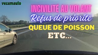 COMPILATION QUEUE DE POISSON REFUS DE PRIORITÉ INCIVILITÉ AU QUOTIDIEN [upl. by Ardella]