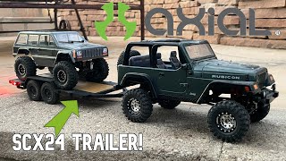 NEW Axial Scx24 Trailer Full Unboxing And Review [upl. by Adin]