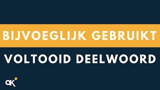 Bijvoeglijk gebruikt voltooid deelwoord [upl. by Atilem]