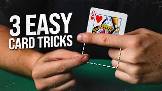 3 EASY Card Tricks YOU Can LEARN In 5 MINUTES [upl. by Gen]