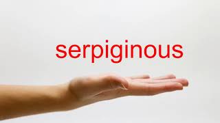 How to Pronounce serpiginous  American English [upl. by Atnwahs532]