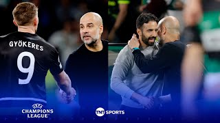 Pep Guardiola vows to fight as Ruben Amorim amp Viktor Gyökeres STUN Man City 🔥 UCL [upl. by Assirrem]