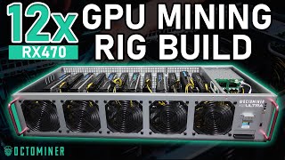 12 GPU Ravencoin Mining Rig Build in an OctoMiner Server Case [upl. by Coney]