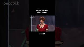 Taylor Swift as Annie is the crossover I didn’t know I needed TaylorSwift Annie SNL Shorts [upl. by Mazman905]