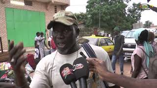 Ziguinchor  Un bus de Sénégal Dem Dikk Caillassé par des manifestants à Keur Ayib [upl. by Radbun]