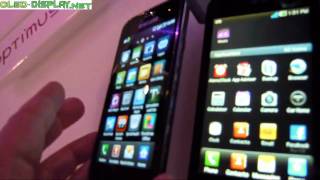 LG Optimus Black Nova vs GalaxyS SuperAmoled [upl. by Eugenio]