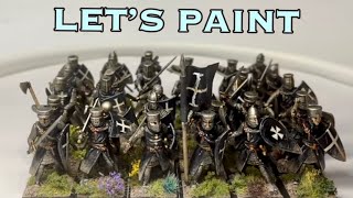 Let’s Paint Hospitaller Knights  Wargames Atlantic Foot Knights [upl. by Sixela]