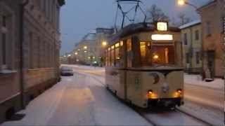 Weihnachtsstraßenbahn 2012 in Strausberg [upl. by Nibot801]