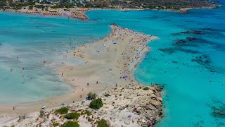 Elafonisi beach Chania Crete Greece [upl. by Anrim]