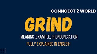 What Does grind Means  Meanings And Definitions With grind in ENGLISH [upl. by Yrek]