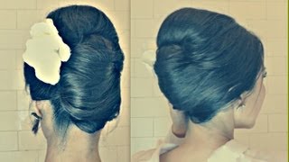 ★HAIR TUTORIAL HAIRSTYLES WITH BIG BOUFFANT  FRENCH TWIST YOUR OWN MEDIUM LONG HAIR WEDDING UPDOS [upl. by Toni]