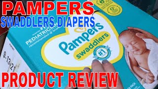 ✅ Pampers Swaddlers Diapers Review 🔴 [upl. by Ecirtemed917]