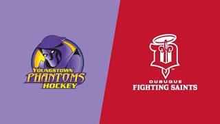 USHL  Youngstown Phantoms vs Dubuque Fighting Saints  Watch Live on FloHockey [upl. by Allen903]