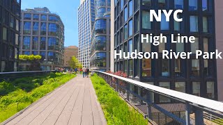 NYC High Line to Staten Island Ferry Walking Tour  4K 60fps  Hudson River Park Exploration [upl. by Rusticus396]