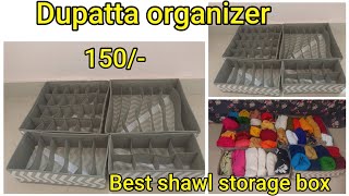 duppata organizerbest shawl storage boxbest organizer for duppatastorage boxuseful space saving [upl. by Nenerb]