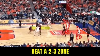 Offense vs 23 Zone Defense [upl. by Mharba]