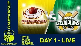 Leewards v Jamaica  Day 1  West Indies Championship  Thursday 31st January 2019 [upl. by Ahern]