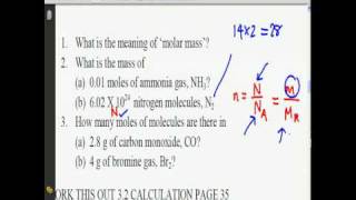 SPM Chemistry Molar Mass Example Calculations Part 1 [upl. by Clementius626]