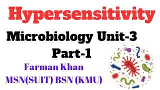 Hypersensitivity in UrduHindi  microbiology New Lecture  Chap 3 Part1 Important MCQS Pattern [upl. by Blase]