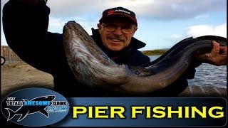 Pier fishing tips Part 2  How to catch Conger Eels from a pier  Totally Awesome Fishing Show [upl. by Edelstein]