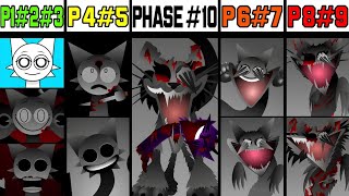 Phase 1 VS Phase 2 VS Phase 3 VS Phase 4 VS Phase 5 VS Phases 610 in Incredibox Sprunki [upl. by Nivrek344]