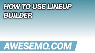 How To Use Awesemocoms Lineup Builder  DFS DraftKings FanDuel Yahoo [upl. by Xyno]