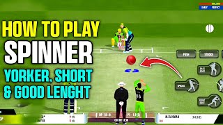 How To Play Spin in Real Cricket 24  Real cricket 24 batting tips  RC 24 batting tips [upl. by Wilhelm]