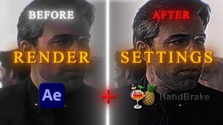 How To Render  After Effects  HandBrake Tutorial [upl. by Llednahs]