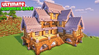 Minecraft Ultimate Survival House Tutorial⚒️ [upl. by Briscoe312]