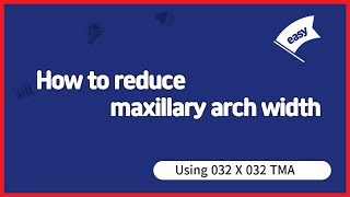 Constriction of maxillary dental arch with 032X032 TMA arch wire [upl. by Emmy]