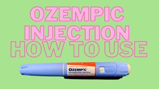 OZEMPIC Injection How To Use [upl. by Minabe]