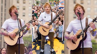 Ed Sheeran live Today Show Full Performance Eyes Closed Life goes on Boat Perfect Curtains [upl. by Abott704]