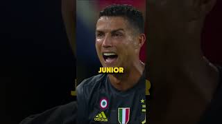 Junior se venga como le enseñó Ronaldo 😳😱 ronaldo shorts [upl. by Richards]