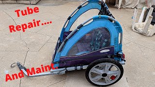 HOW TO REPLACE TUBES AND DO MAINTENANCE ON A BIKE TRAILER [upl. by Andromada]