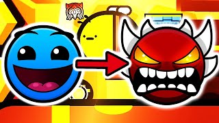 EASY to EXTREME DEMON  100 Life Platformer Geometry Dash Challenge [upl. by Dimo]