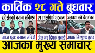 Today news 🔴 nepali news  aaja ka mukhya samachar nepali samachar live  Kartik 28 gate 2081 [upl. by Florella774]