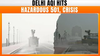 LIVE  Delhi Air Pollution  Delhi under quotHazardous Catergoryquot as overall AQI drops to 501  News9 [upl. by Ylas704]