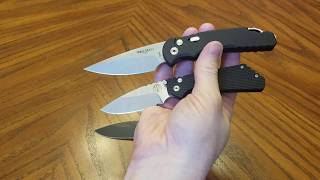 Protech TR5 Automatic vs Protech Strider PT Automatic [upl. by Kip701]