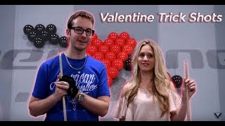 VALENTINES DAY POOL TRICKS Venomette and Venom Trickshots [upl. by Bore361]