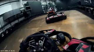 Karting at TeamSport Basildon on 030120 at 2134 CAMERA 8 MW0QZI004E [upl. by Nwadal]