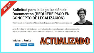 💻 Legalización título secundario UBA 2022  Cómo Legalizar Título Secundario UBA [upl. by Emawk]