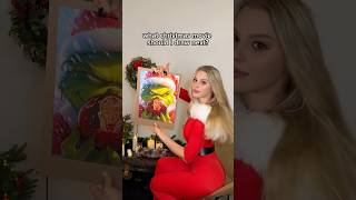 TWO ARTISTS  ONE CANVAS🎄WHAT CHRISTMAS MOVIE SHOULD I DRAW NEXT art short homealone grinch [upl. by Vidovic696]