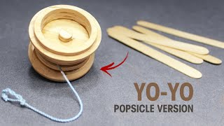 Make a ProLevel YoYo from Popsicle Sticks  No Skills Needed [upl. by Cranston670]