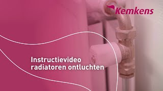 Instructievideo radiatoren ontluchten  Kemkens [upl. by Hunt]