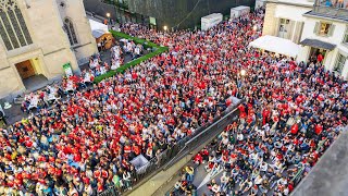 Public Viewing EM 2024 beim Hotel Schweizerhof Luzern [upl. by Ardnosac44]